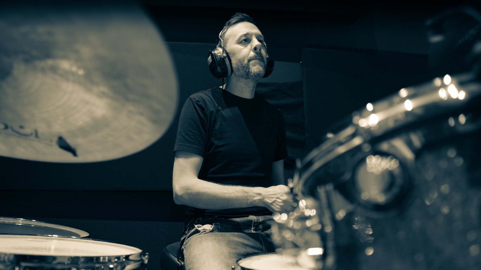 Blair Sinta at the console