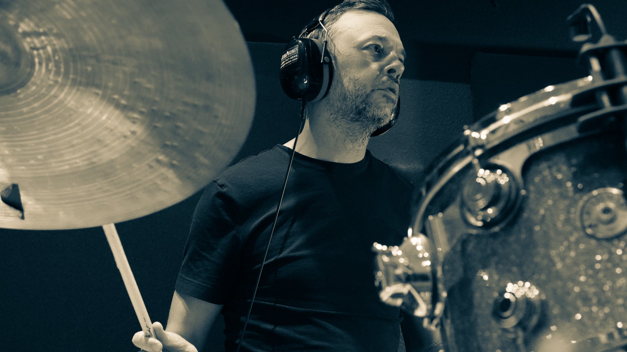 Blair Sinta in the studio